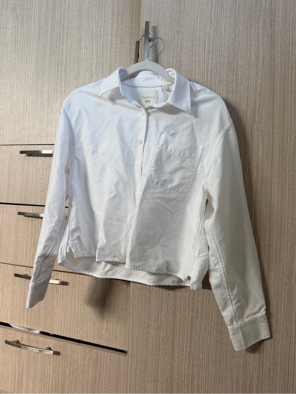 JW ANDERSON x Uniqlo White Button-Front Cotton Shirt
